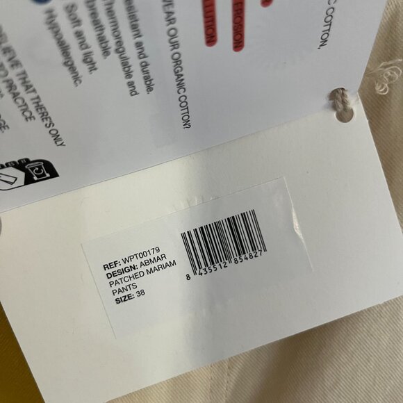 Thinking Mu NWT Mariam Patchwork Pants -Yellow, Size EU 38/US 6 - Picture 11 of 16